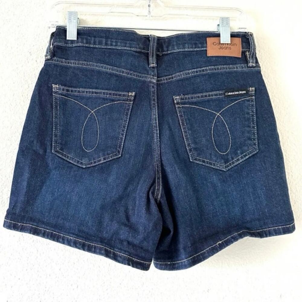 Calvin Klein Women's Blue Jean Shorts Size 6 Medium-high Rise